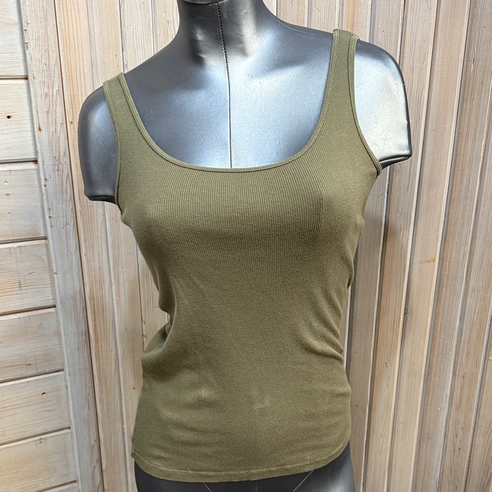JCPenney Olive Women's Tank Top